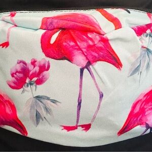 Flamingo Fanny Pack Unisex Women’s Men’s Kid’s Size OS Blue and Pink
